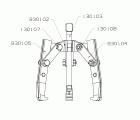 EXTRACTOR FORZA SERIE 9300T MECÁNICO DE 3 PATAS